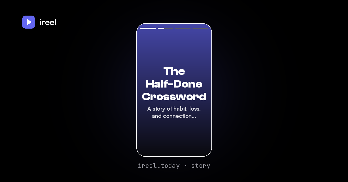 The Half-Done Crossword